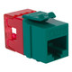 CAT6 RJ45 Keystone Jack for HD Style - Green, Single IC1078F6GN CAT6 RJ45 Keystone Jack for HD Style - Green, Single IC1078F6GN